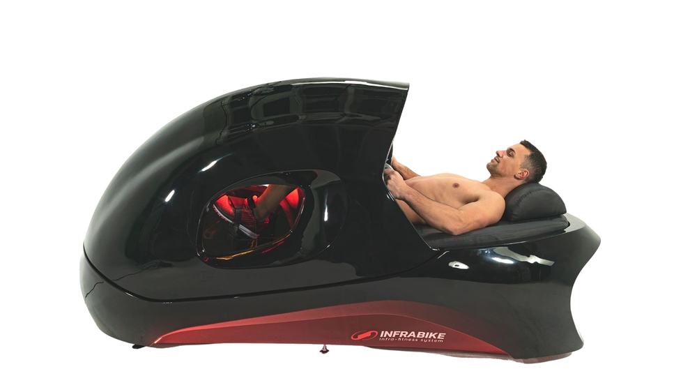 Sesión INFRABIKE® — quema 1.300 calorías en 30 minutos tumbado
