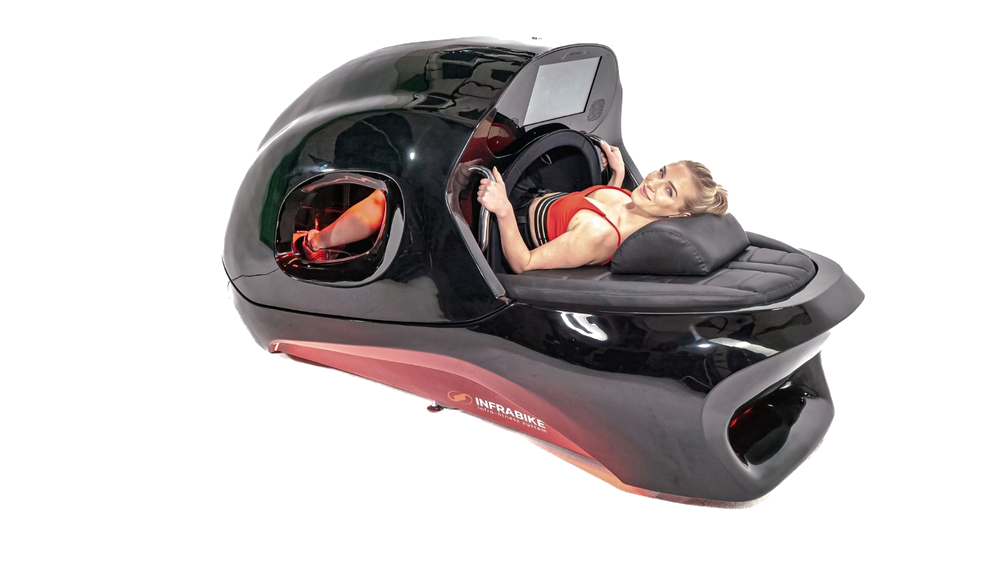 INFRABIKE® vista superior durante sesión infrarroja